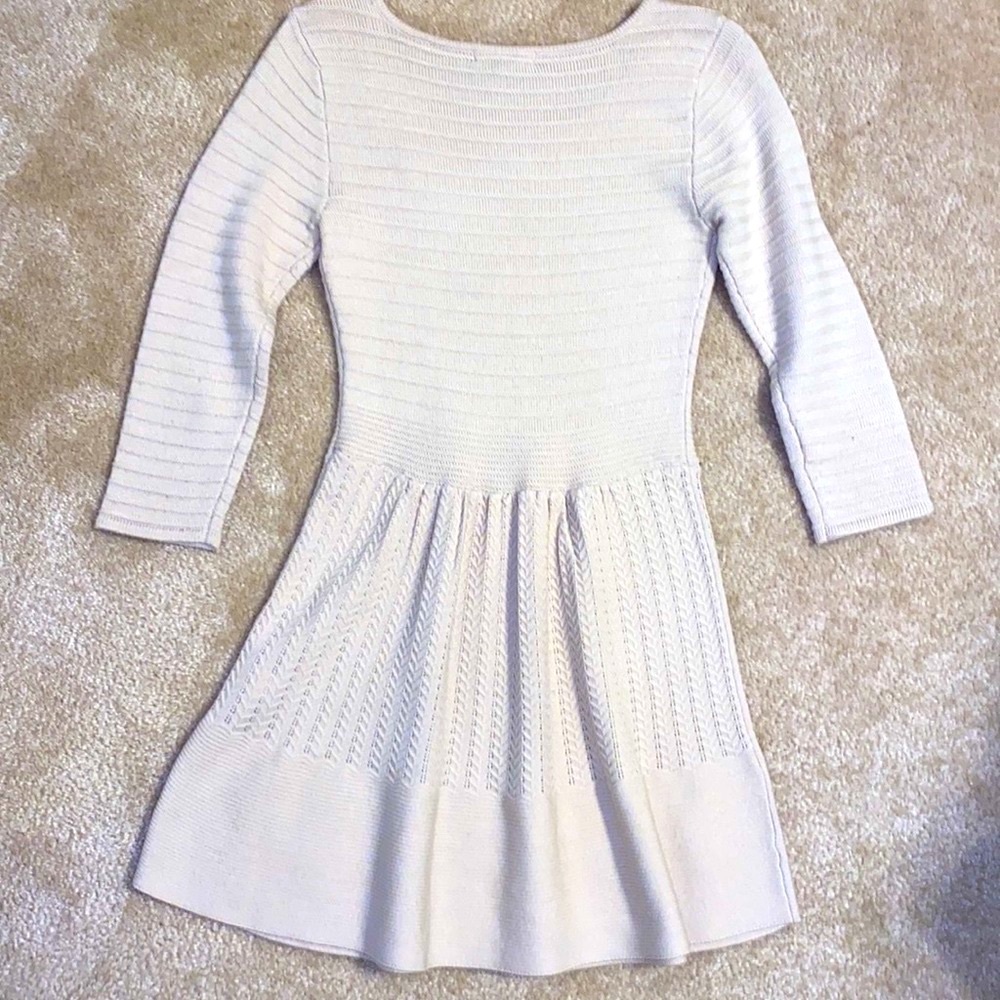 SWEATER KNIT Flare Skirt Sweater Dress - Picture 12 of 16
